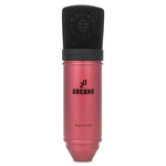 SHAKYA-RED Microfone Arcano com fio condensador usb com suportes e cabo usb