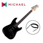 SHOW ROOM Guitarra Strato HSS GM237N MBA Metallic All Black - Michael