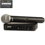 Ficha técnica e caractérísticas do produto Shure - Sistema de Microfone Sem Fio BLX24BR/PG-58 M15