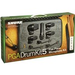 Ficha técnica e caractérísticas do produto Shure - Kit de Microfone para Bateria 5 Peças PGADRUMKIT5