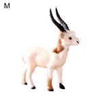 Simulação Genuine Fur Lovely Antelope Model Ornament Home Decor Photo Tool
