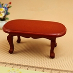 Ficha técnica e caractérísticas do produto Simular Madeira Mini Red Table Tea for 01:12 Doll House