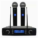 Ficha técnica e caractérísticas do produto Sistema de Microfone Digital UHF Sem Fio Duplo PLL LSX-02 - Leson