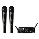 Sistema de Microfone Sem Fio Duplo AKG WMS40 Mini Dual Vocal SET BAND US25 B/D