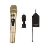 Ficha técnica e caractérísticas do produto Sistema De Microfone Sem Fio Portátil Com Receptor Para Igreja Casa Karaoke