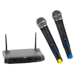 Sistema de microfone sem fio UHF | 2 Microfones Cardioide de mão | TSI | MS215-UHF
