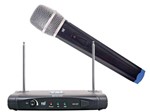 Ficha técnica e caractérísticas do produto Sistema de Microfone Sem Fio VHF Microfone Transmissor de Mão Cardioide TSI MS125 VHF