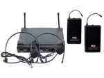 Ficha técnica e caractérísticas do produto Sistema Microfone S/ Fio Duplo Cabeça Headset Uhf Jwl U585hh
