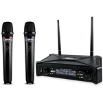 Ficha técnica e caractérísticas do produto Sistema Microfone Sem Fio Duplo Digital UHF 300 D - SKP