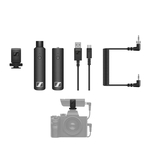 Sistema Microfone XLR Sennheiser XSW-D Portable Interview Wireless Digital com Montagem em Câmeras (2.4GHz)
