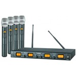 Ficha técnica e caractérísticas do produto Sistemas UHF de Microfones Sem Fio Digital QuáDruplo SRW-48Q/HT48 - Staner