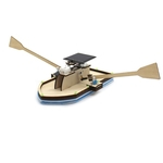 Ficha técnica e caractérísticas do produto LOS Solar de Energia Elétrica Dual Drive Boat montado Modelo Navio Toy Crianças DIY presente Lostubaky