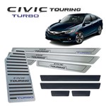 Ficha técnica e caractérísticas do produto Soleira Baixo Relevo Vinil Descanso Civic Touring 2017/2019 - Jr
