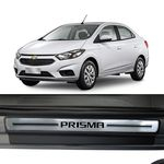 Ficha técnica e caractérísticas do produto Soleira Chevrolet Prisma 2006 A 2019 Protetor De Portas Aço Escovado Premium Grafia Personalizada