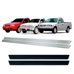 Ficha técnica e caractérísticas do produto Soleira com Vinil Volkswagen Saveiro G2 G3 G4 1998 a 2009 - Three Parts