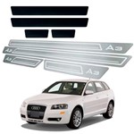 Ficha técnica e caractérísticas do produto Soleira de Porta Vinil Audi A3 07 08 09 10 11 12 13 Aço Inox - Three Parts