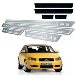 Ficha técnica e caractérísticas do produto Soleira de Porta Vinil Audi A3 1996 a 2006 Aço Inox - Three Parts