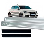 Ficha técnica e caractérísticas do produto Soleira de Porta Vinil Audi A1 2 Portas 2011 a 2019 Aço Inox - Three Parts