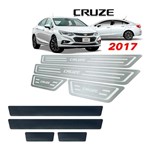 Ficha técnica e caractérísticas do produto Soleira de Porta Vinil Chevrolet Cruze 2017 a 2019 Aço Inox - Three Parts