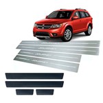 Ficha técnica e caractérísticas do produto Soleira de Porta Vinil Dodge Journey 2009 a 2018 Aço Inox - Three Parts