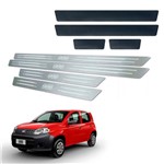 Ficha técnica e caractérísticas do produto Soleira de Porta Vinil Fiat Uno 2010 a 2019 Aço Inox - Three Parts