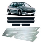 Ficha técnica e caractérísticas do produto Soleira de Porta Vinil Peugeot 206 1998 a 2010 Aço Inox - Three Parts