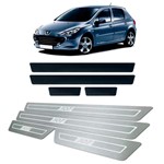 Ficha técnica e caractérísticas do produto Soleira de Porta Vinil Peugeot 307 2001 a 2012 Aço Inox - Three Parts