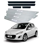 Ficha técnica e caractérísticas do produto Soleira de Porta Vinil Peugeot 308 2011 a 2019 Aço Inox - Three Parts