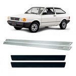 Ficha técnica e caractérísticas do produto Soleira de Porta Vinil Volkswagen Gol G1 1980 a 96 Aço Inox - Three Parts