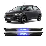 Ficha técnica e caractérísticas do produto Soleira Led Chevrolet Onix 2012 A 2019 Protetor De Portas Aço Inox Iluminação Personalizada