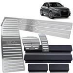 Ficha técnica e caractérísticas do produto Soleira Pedaleira Auto Descanso Audi A1 2011 a 2018 Prata 2P - Jr