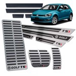 Ficha técnica e caractérísticas do produto Soleira Pedaleira Descanso Golf Tsi 2014/2019 I Aut Preto AR - Jr