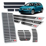 Ficha técnica e caractérísticas do produto Soleira Pedaleira Descanso Golf Tsi 2014/19 SI Aut Preto AR - Jr
