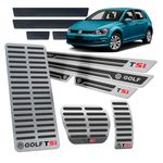 Ficha técnica e caractérísticas do produto Soleira Pedaleira Descanso Golf Tsi 2014/19 Si Aut Preto Ar