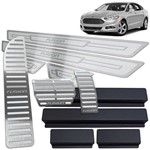 Ficha técnica e caractérísticas do produto Soleira Pedaleira Descanso Prata Ford Fusion 2013 a 2017 - Jr