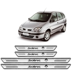 Ficha técnica e caractérísticas do produto Soleira Premium Renault Scenic 1999 A 2011 Prata Sp069