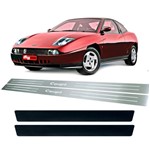 Ficha técnica e caractérísticas do produto Soleira + Vinil Fiat Coupe 95 96 97 98 99 00 01 02 Aço Inox - Three Parts