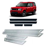 Ficha técnica e caractérísticas do produto Soleira + Vinil Land Rover Discovery 4 2009 a 2016 Aço Inox - Three Parts