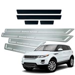 Ficha técnica e caractérísticas do produto Soleira + Vinil Land Rover Range Rover 2005 a 2019 Aço Inox - Three Parts
