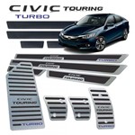 Ficha técnica e caractérísticas do produto Soleira Vinil Pedaleira Manual Descanso Civic Touring 17/19 - Jr