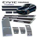 Ficha técnica e caractérísticas do produto Soleira Vinil Pedaleira Manual Descanso Civic Touring 17/19