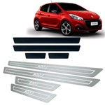 Ficha técnica e caractérísticas do produto Soleira + Vinil Peugeot 208 13 14 15 16 17 18 19 Aço Inox - Three Parts