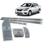 Ficha técnica e caractérísticas do produto Soleiras Descanso Pedaleira Nissan Versa 2015/2019 Preto Aut