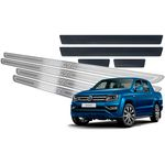 Ficha técnica e caractérísticas do produto Soleiras Em Aço Inox Volkswagen Amarok V6 2010/2019 Prata