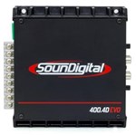 Ficha técnica e caractérísticas do produto Soundigital Sd400.4d Evo 2 / Sd 400.4 / Sd400 Evo - 524w Rms