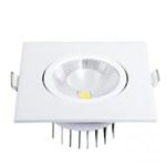 Ficha técnica e caractérísticas do produto Spot LED Embutir Quadrado 6W Blumenau 3000K Luz Amarela - Branco