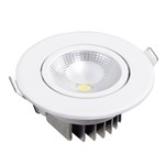 Ficha técnica e caractérísticas do produto Spot LED Embutir Redondo 6W Blumenau 6500K Luz Branca