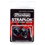 Ficha técnica e caractérísticas do produto Strap Lock Dunlop Dual Design Preto SLS1033BK para Guitarra Baixo Violão