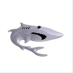 Ficha técnica e caractérísticas do produto Styling corpo 3D Tubarão projeto original do metal adesivos de carro engraçado adesivos etiqueta do carro