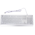 Ficha técnica e caractérísticas do produto Sunrose T660 USB Wired Keyboard Mecânica 104 Key Gaming RGB Teclado retroiluminado (Branco)